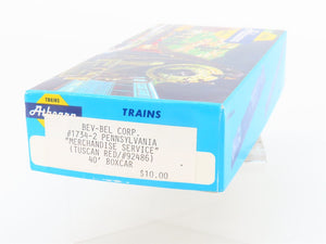 HO Scale Athearn Bev-Bel Kit 1734-2 PRR Merchandise Service 40' Box Car #92486