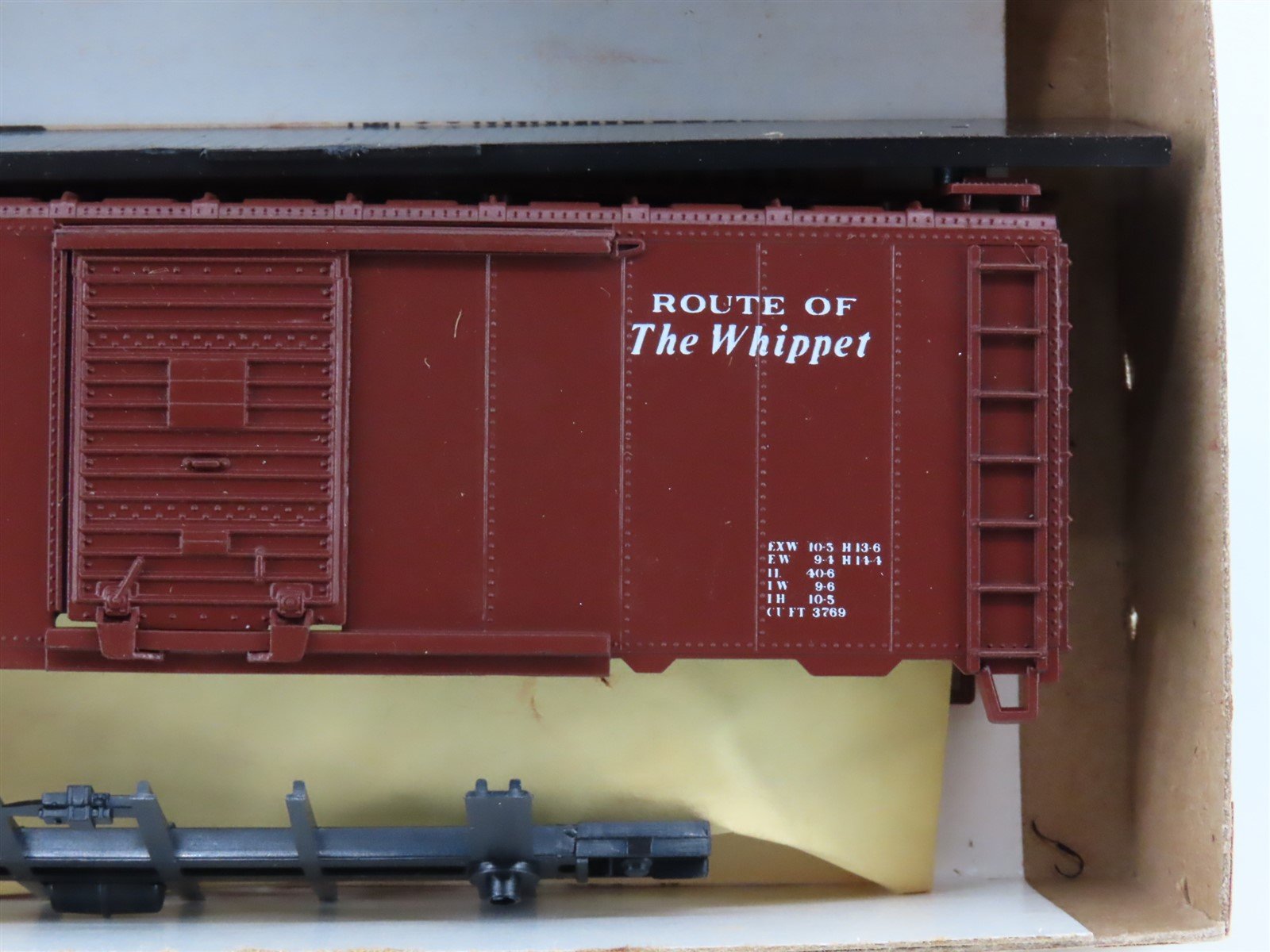 HO Scale Athearn Bev-Bel Kit 1083-1 RUT Rutland 40' Single Door Box Car #72828