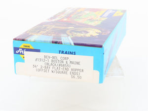 HO Scale Athearn Bev-Bel Kit 1312-1 B&M Boston & Maine 34' 2-Bay Hopper #6853