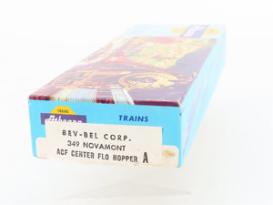 HO Athearn Bev-Bel Kit 349 ACFX Novamont 4-Bay Centerflow Covered Hopper #55705