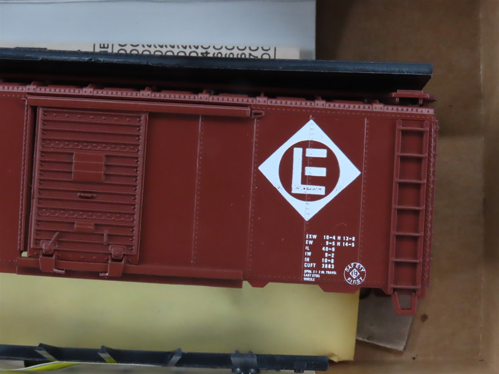 HO Athearn Bev-Bel Kit 1141 EL Erie Lackawanna 40' Single Door Box Car #88908