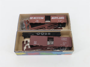 LOT of 10 HO Scale Roudhouse Kits B&O/PRR/BN/P&LE/ATSF/WM/PC/N&W/SL-SF Box Cars