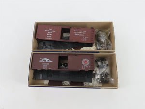 LOT of 10 HO Scale Roundhouse Kits WP/SOU/MILW/C&O/CP/B&O/CN/GN/SAL Box Cars