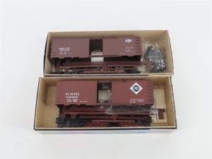 LOT of 10 HO Scale Roundhouse Kits UP/P&E/B&LE/NYC/SOO/ERIE/ & More Box Cars