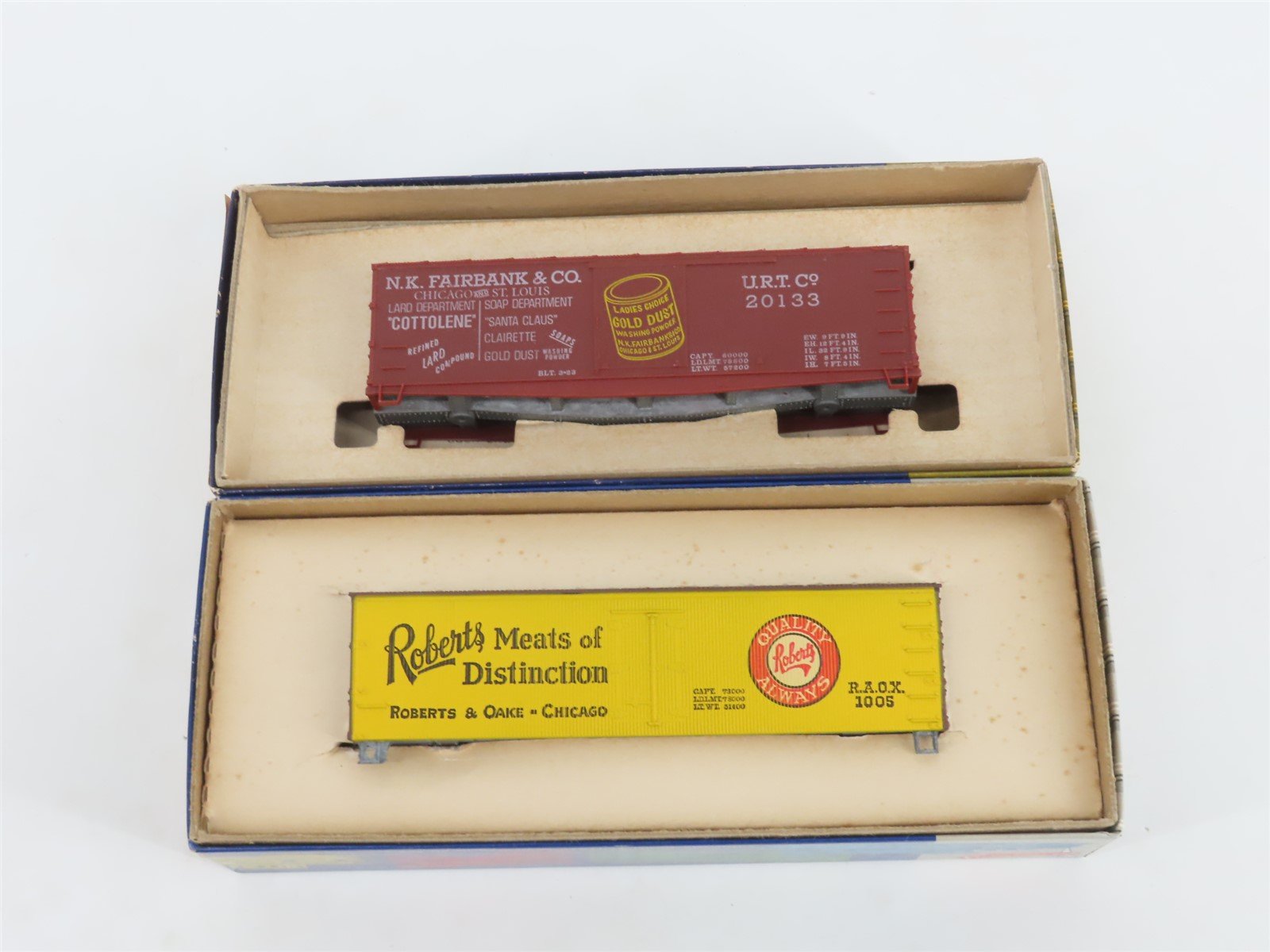 LOT- 11 HO Roundhouse Kits D&RGW/N&W/STLR&CO/& More Caboose, Reefers, & Box Cars