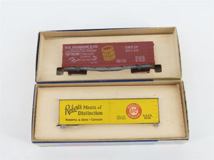 LOT- 11 HO Roundhouse Kits D&RGW/N&W/STLR&CO/& More Caboose, Reefers, & Box Cars