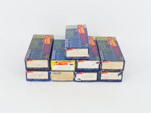 LOT of 9 HO Scale Roundhouse Kits D&RGW/CP/PFE/ATSF/& More Assorted Freight Cars
