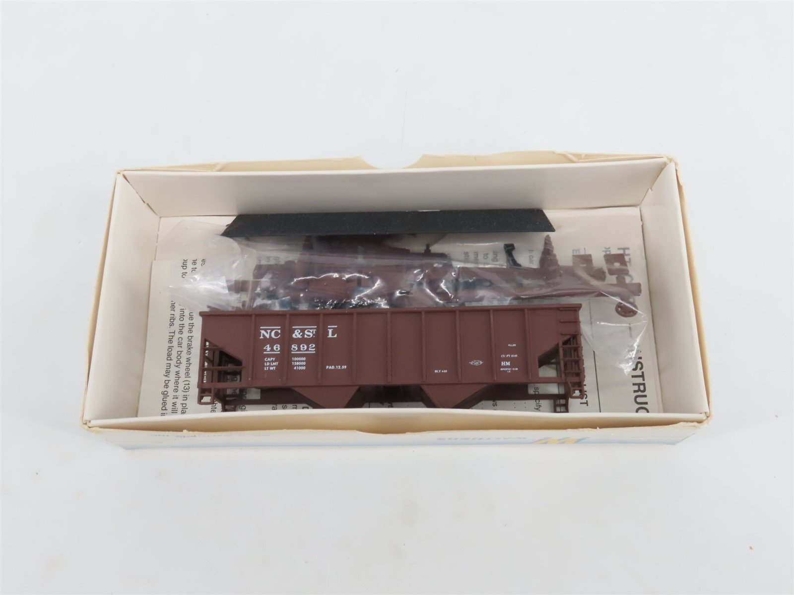 LOT of 4 HO Scale Walthers Kits NC&STL Nashville Chattanooga & St Louis Hoppers