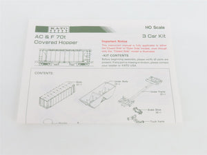 HO Scale KATO Kit 38-0201 BM Boston & Maine 2-Bay Covered Hoppers 3-Pack
