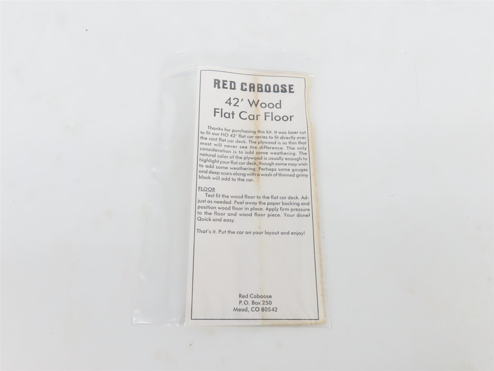 HO Scale Red Caboose Kit RC-2266-1 TC Tennessee Central 42' Flat Car #2701