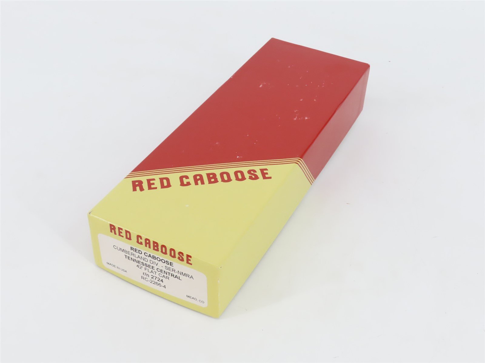 HO Scale Red Caboose Kit RC-2266-4 TC Tennessee Central 42' Flat Car #2724