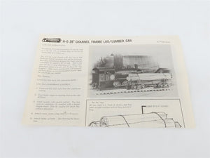 HO Scale Roundhouse 3 in 1 Kit 1500 Undecorated Old Timer 26' Log & Timber Cars