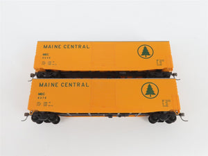 LOT of 4 HO Scale E&C Shops 0201 MEC Maine Central 50' Single Door Box Cars