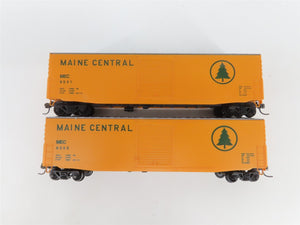LOT of 4 HO Scale E&C Shops 0201 MEC Maine Central 50' Single Door Box Cars