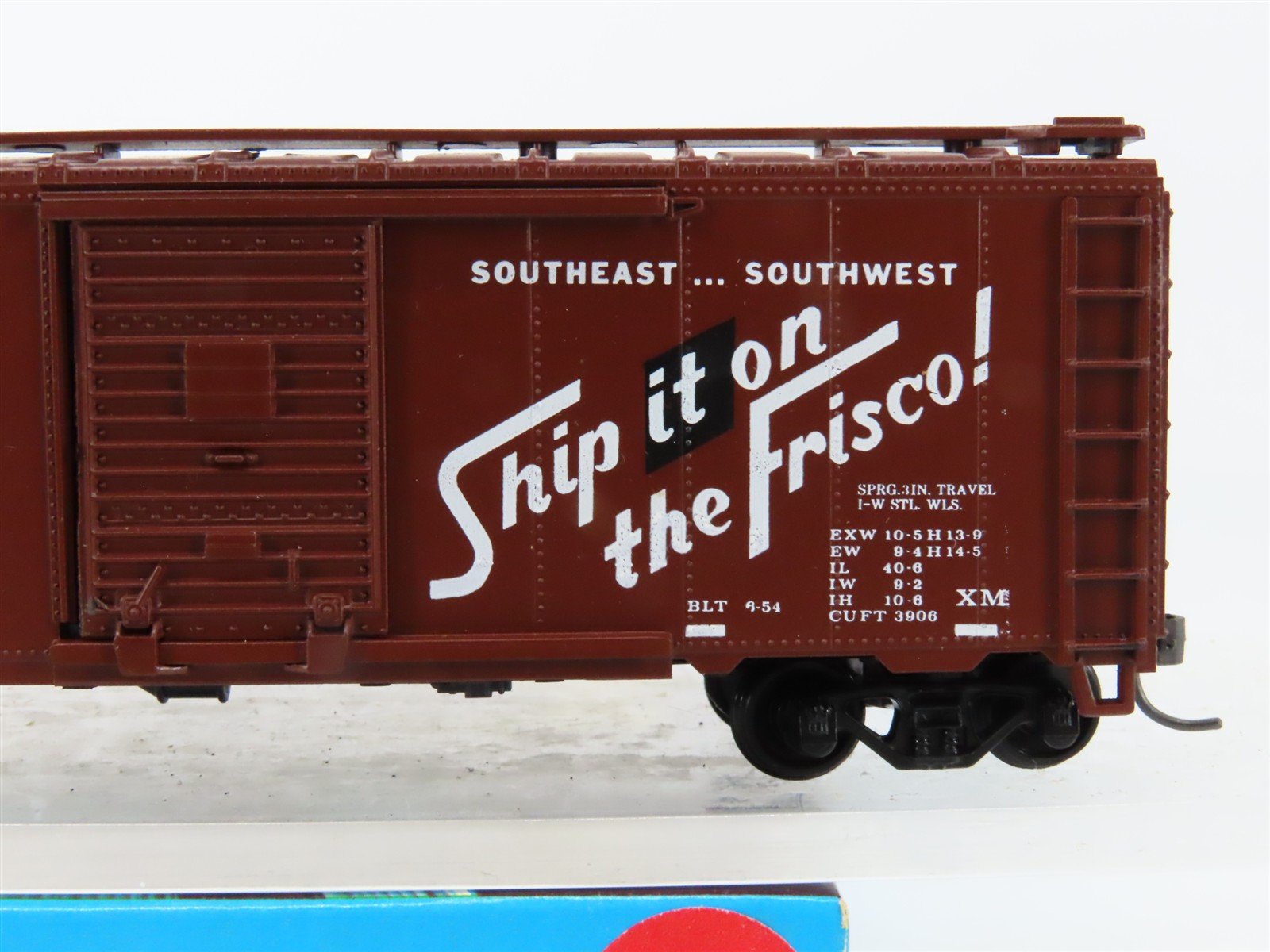 HO Athearn Bev-Bel #1013-1 SL-SF Frisco Single Door 40' Box Car #28457 - BUILT