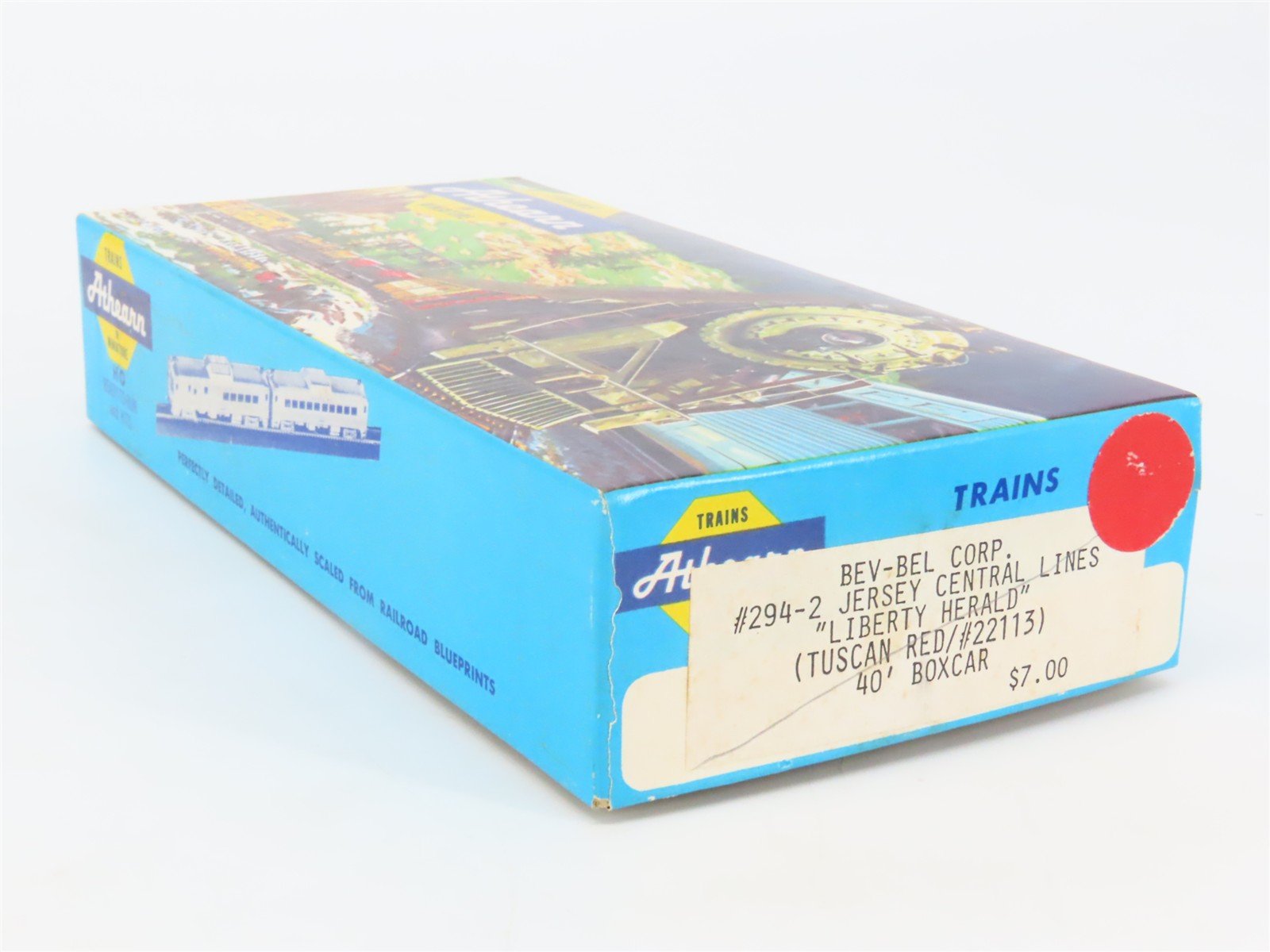 HO Scale Athearn Bev-Bel #294-2 CNJ Jersey Central Lines 40' Boxcar #22113 BUILT