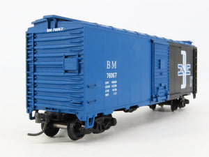 HO Athearn Bev-Bel #2240-5 BM Boston & Maine 40' Box Car #76067 - BUILT