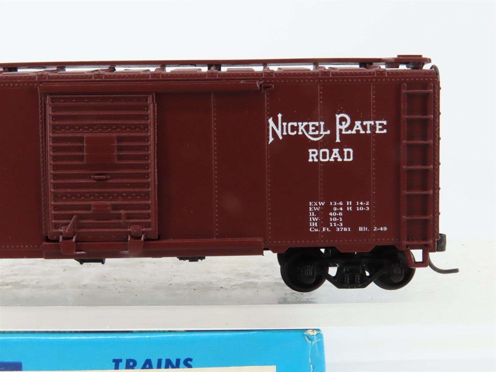 HO Scale Athearn Bev-Bel #1743 NKP Nickel Plate Road Trans Rack Box Car #24976