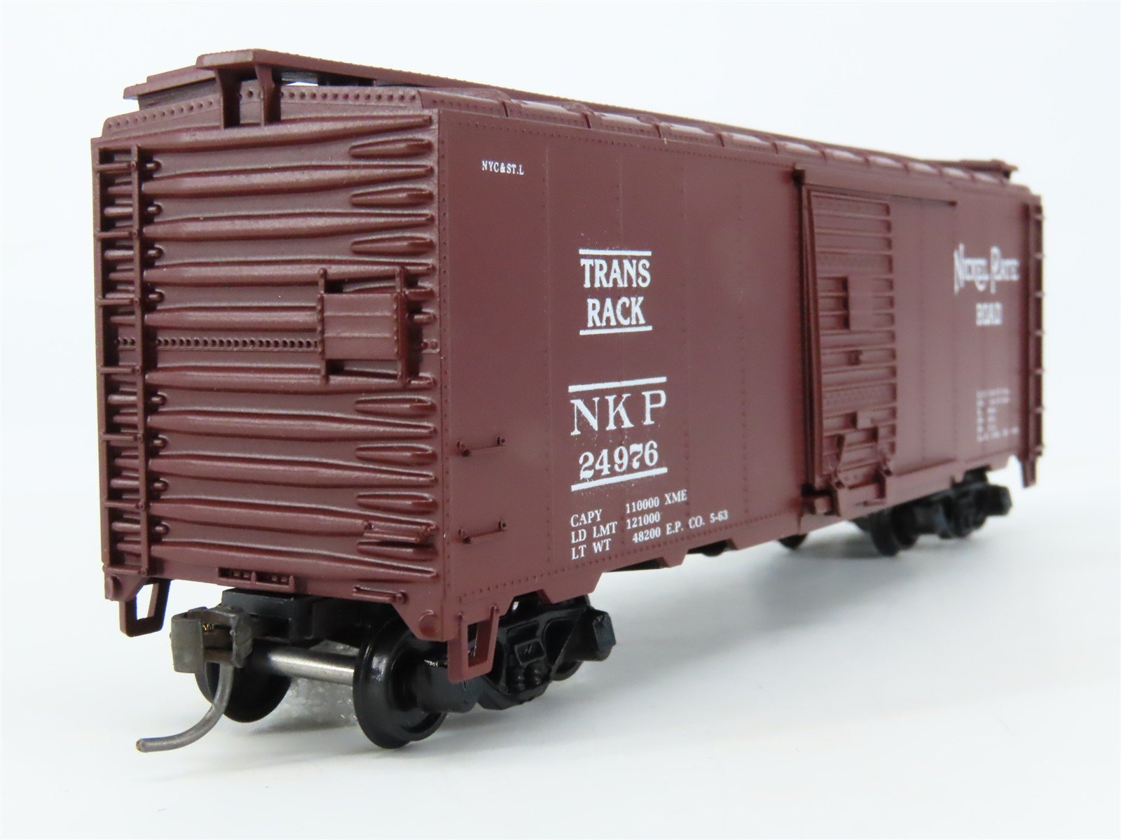 HO Scale Athearn Bev-Bel #1743 NKP Nickel Plate Road Trans Rack Box Car #24976
