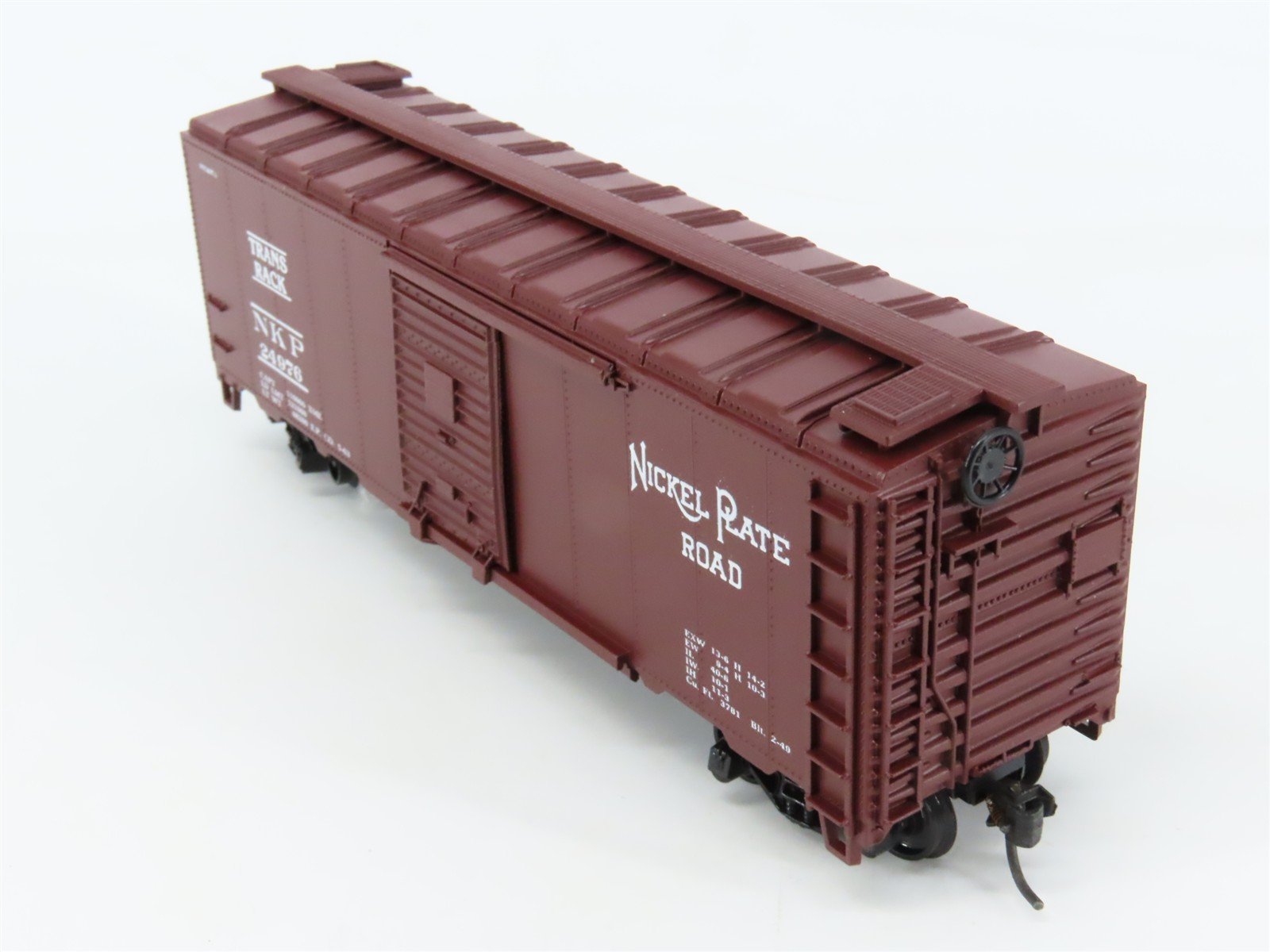 HO Scale Athearn Bev-Bel #1743 NKP Nickel Plate Road Trans Rack Box Car #24976