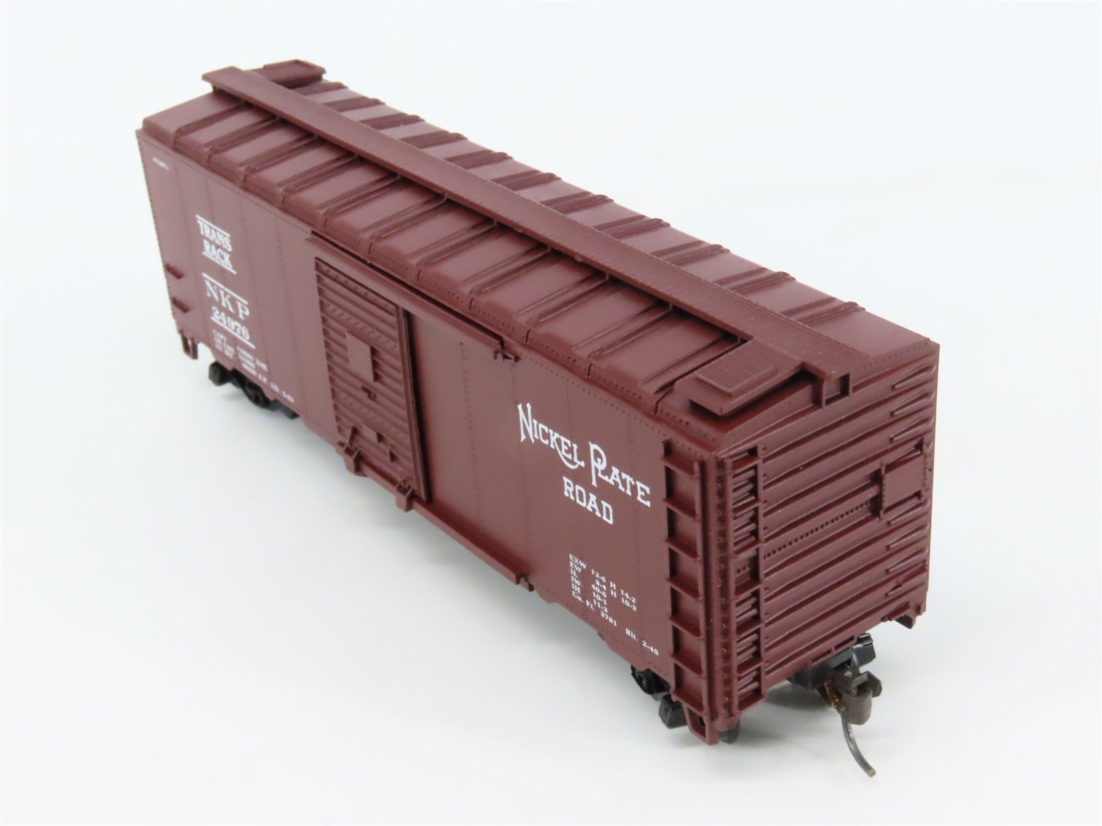 HO Scale Athearn Bev-Bel #1743 NKP Nickel Plate Road Trans Rack Box Car #24976