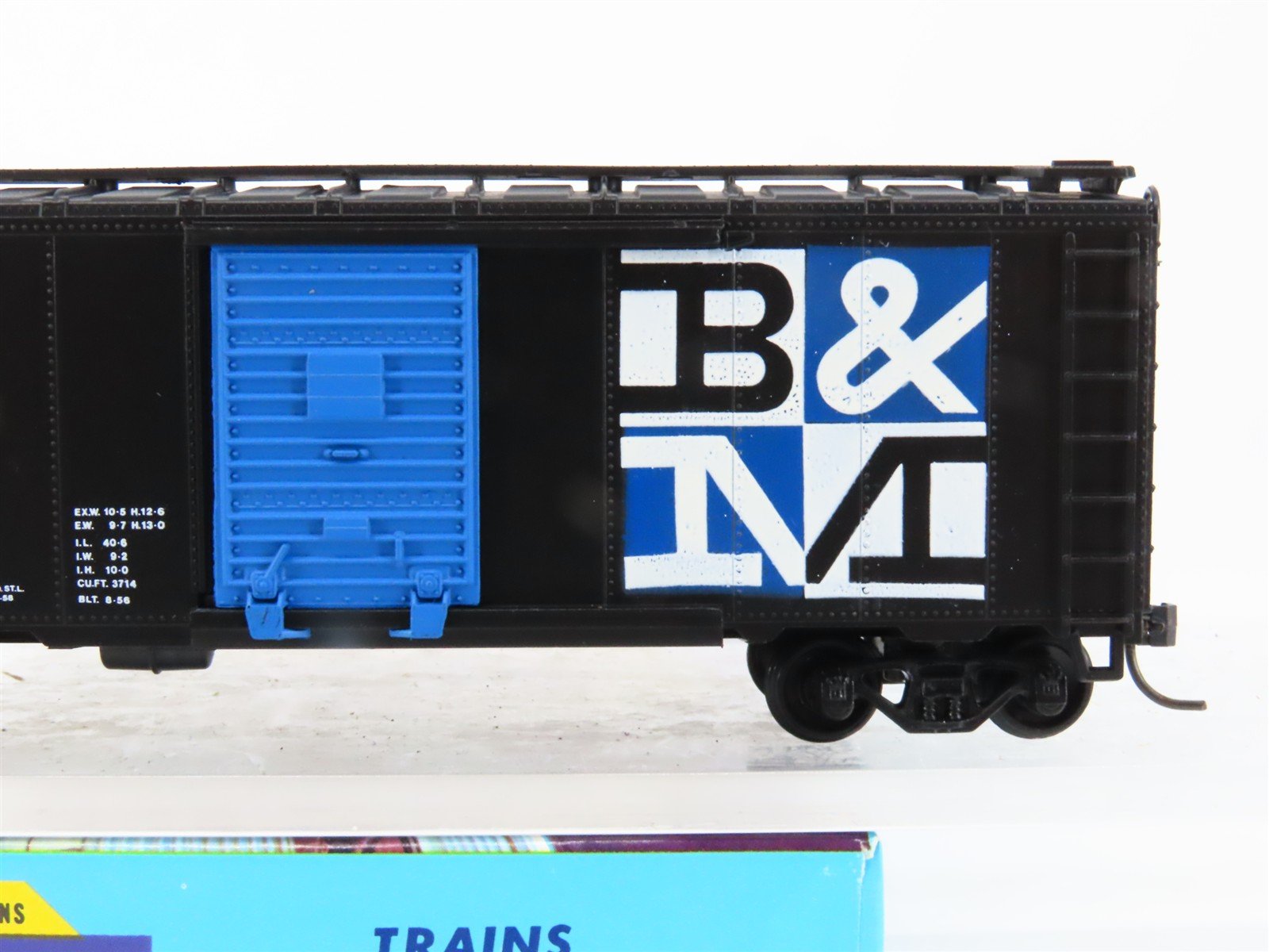 HO Scale Athearn Bev-Bel #1148-4 BM Boston & Maine 40' Box Car #74775 - BUILT