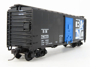 HO Scale Athearn Bev-Bel #1148-4 BM Boston & Maine 40' Box Car #74775 - BUILT