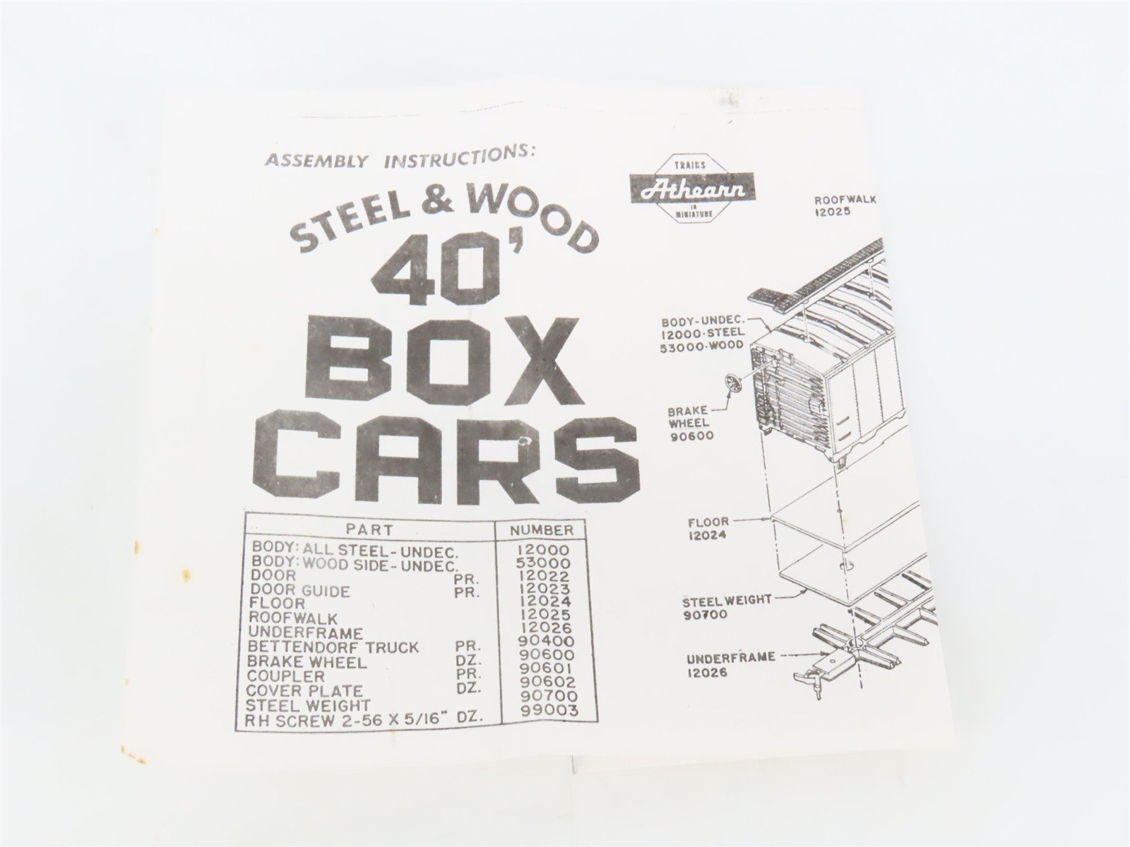 HO Scale Athearn Bev-Bel #263-1 EL Erie Lackawanna 40' Box Car #80006 - BUILT