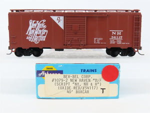 HO Scale Athearn Bev-Bel #1079-2 NH New Haven 40' Box Car #34117 - BUILT
