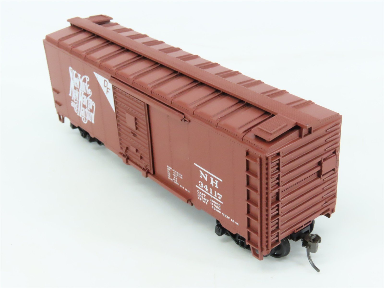 HO Scale Athearn Bev-Bel #1079-2 NH New Haven 40' Box Car #34117 - BUILT