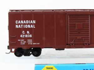 HO Scale Athearn Bev-Bel #315-2 CN Canadian National 40' Box Car #421836 - BUILT