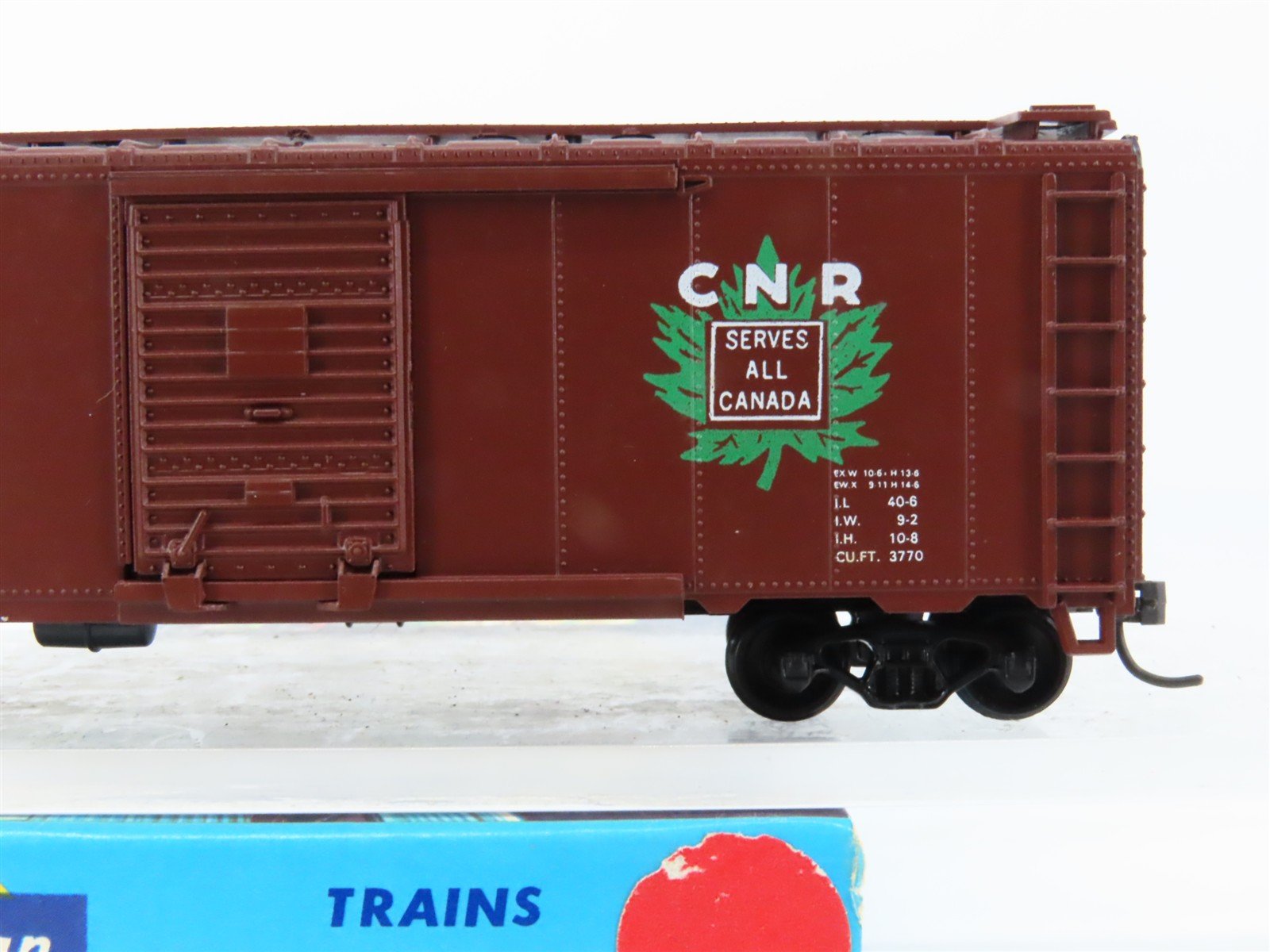 HO Scale Athearn Bev-Bel #315-2 CN Canadian National 40' Box Car #421836 - BUILT