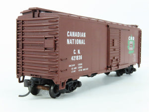 HO Scale Athearn Bev-Bel #315-2 CN Canadian National 40' Box Car #421836 - BUILT
