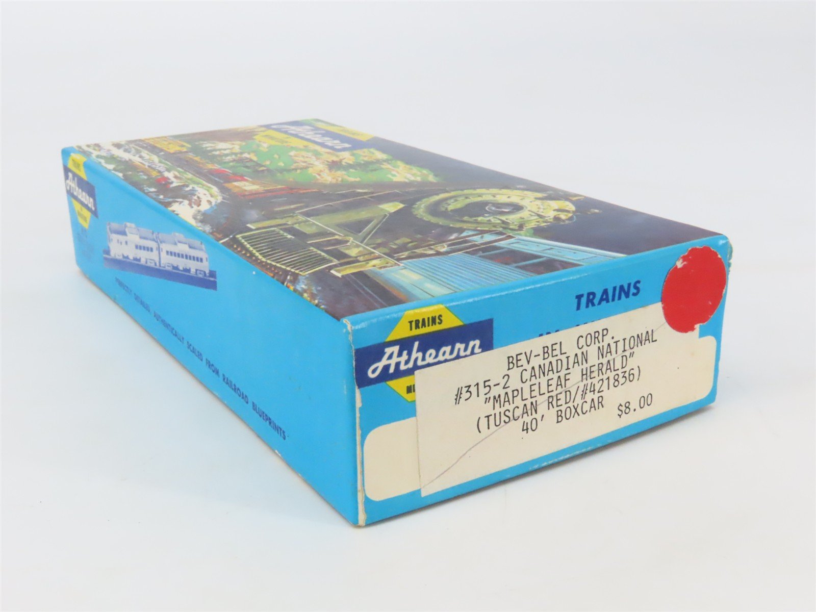 HO Scale Athearn Bev-Bel #315-2 CN Canadian National 40' Box Car #421836 - BUILT