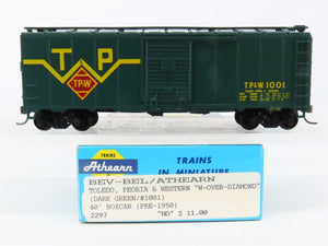 HO Athearn Bev-Bel 2297 TP&W Toledo Peoria & Western 40' Box Car #1001 - BUILT