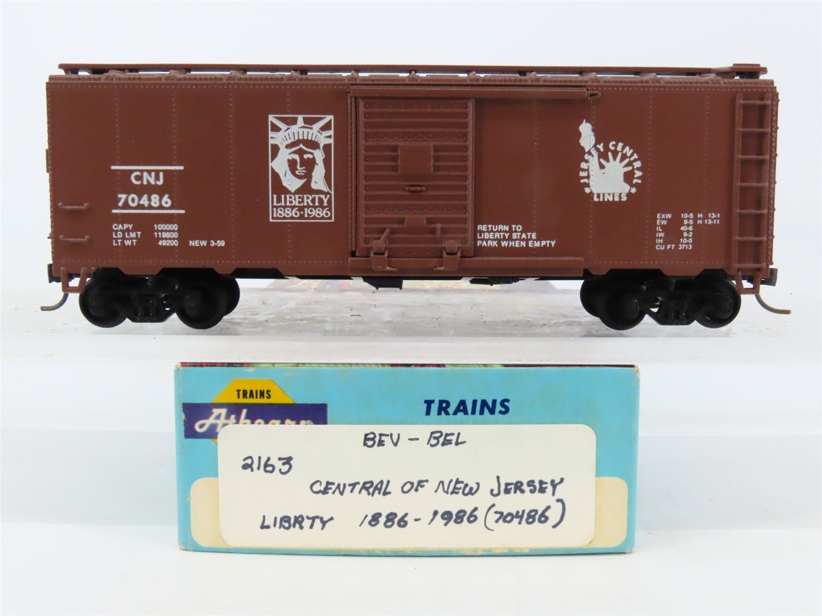 HO Scale Athearn Bev-Bel 2163 CNJ Jersey Central 