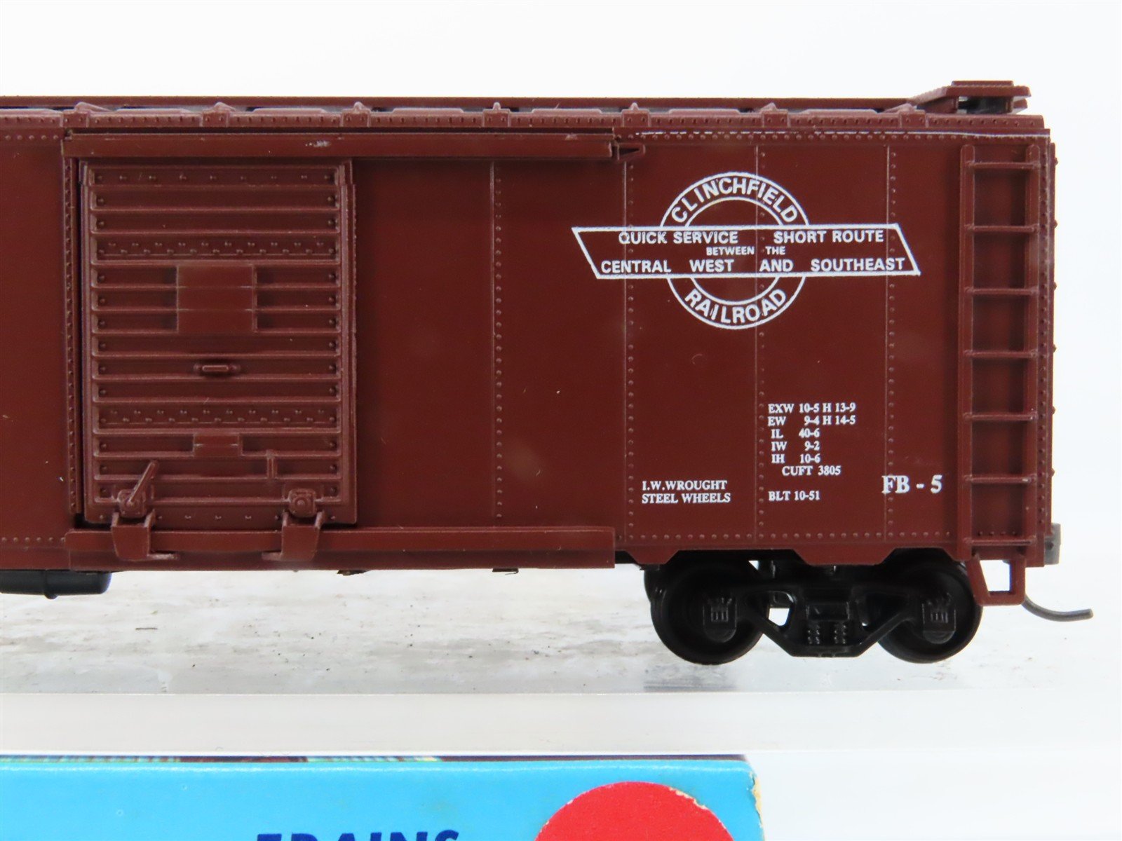 HO Scale Athearn Bev-Bel #1147-2 CRR Clinchfield 40' Box Car #5150 - BUILT