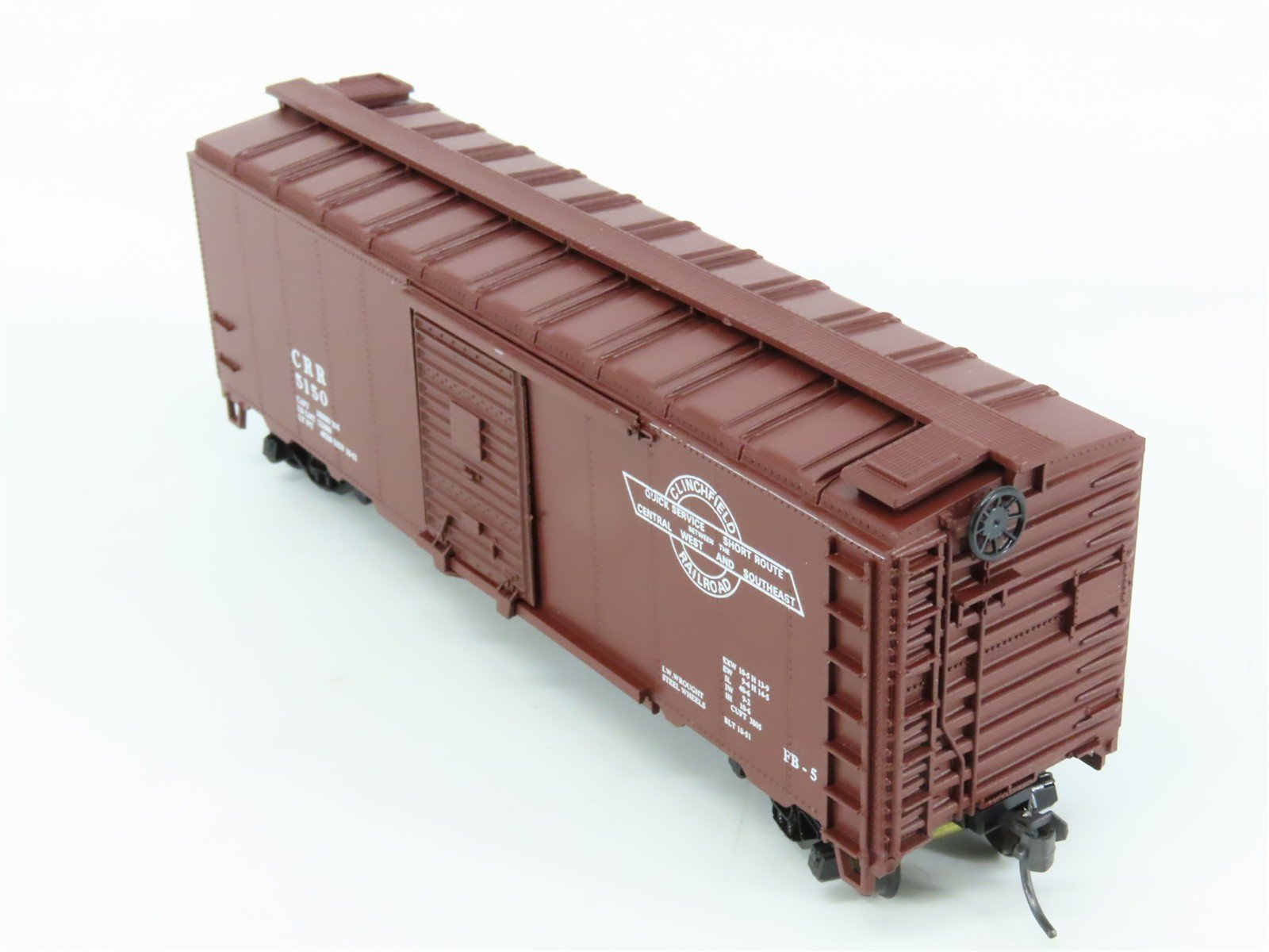 HO Scale Athearn Bev-Bel #1147-2 CRR Clinchfield 40' Box Car #5150 - BUILT