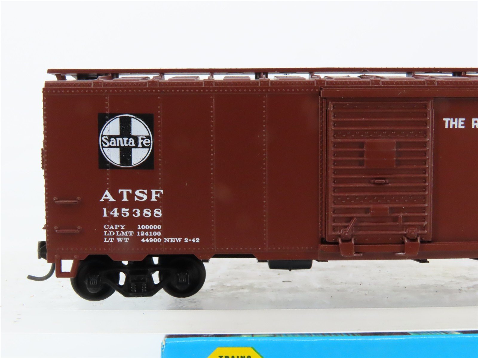 HO Scale Athearn Bev-Bel #1397 ATSF Santa Fe Chief 40' Box Car #145388 - BUILT