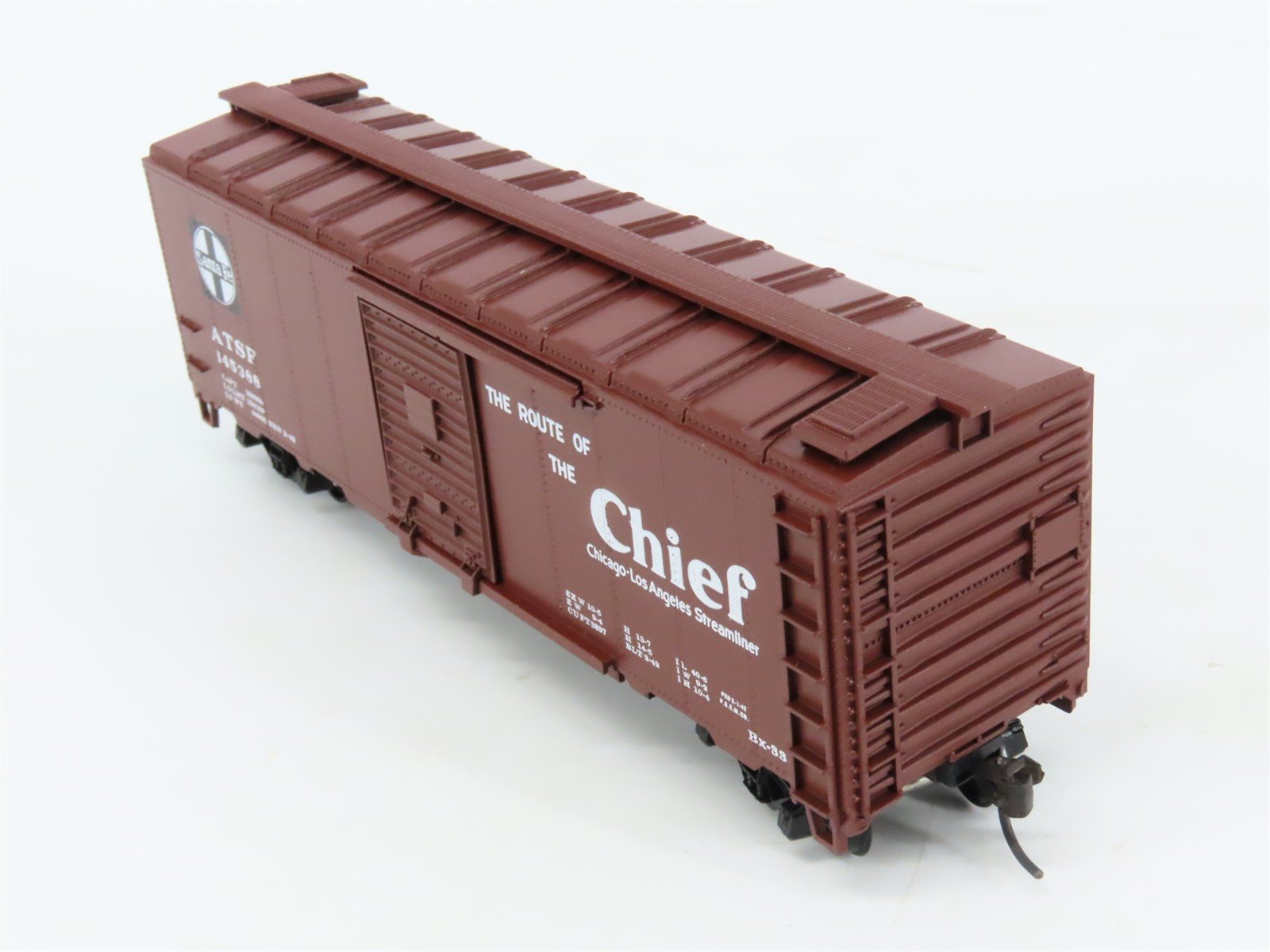 HO Scale Athearn Bev-Bel #1397 ATSF Santa Fe Chief 40' Box Car #145388 - BUILT