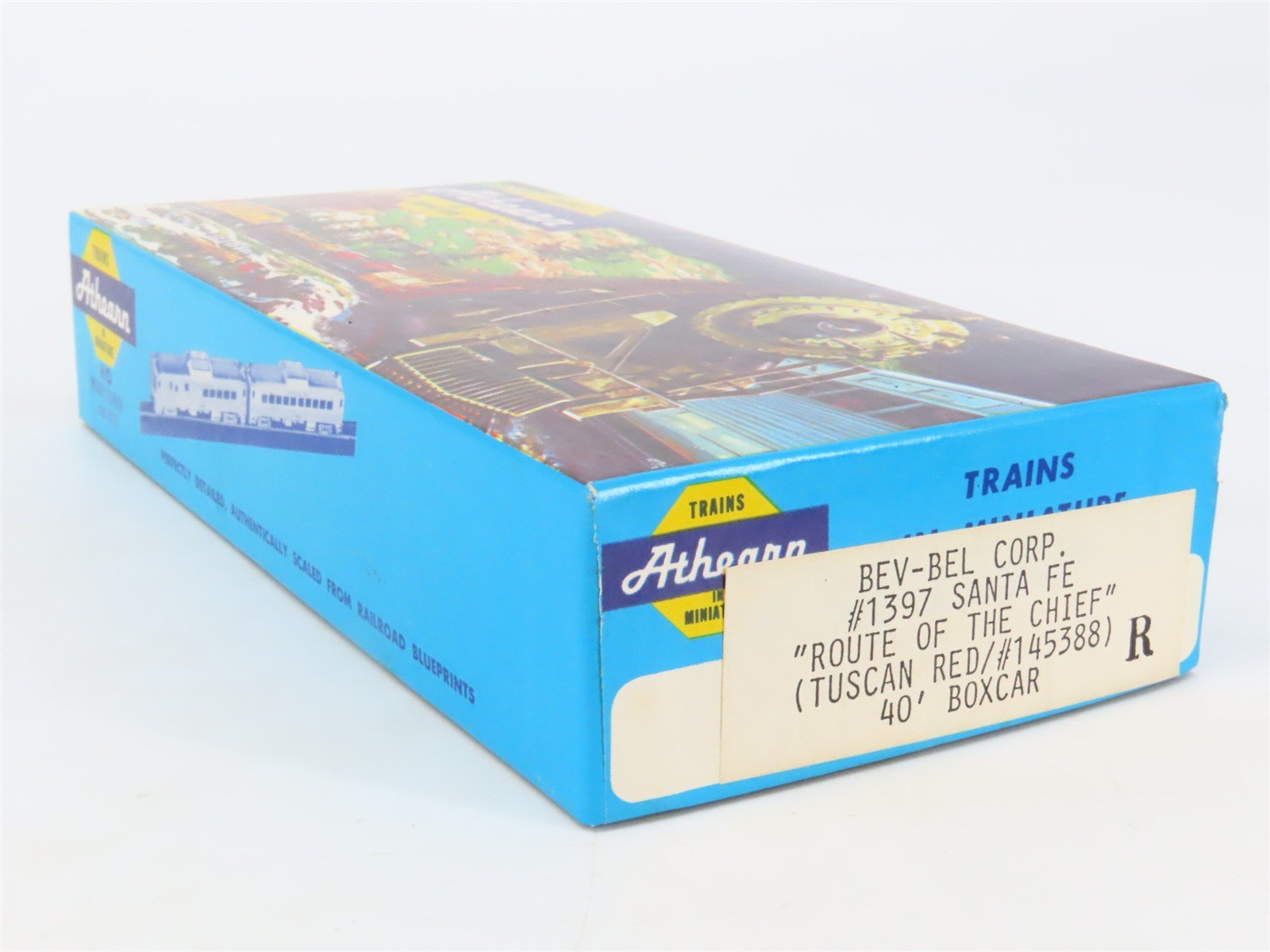 HO Scale Athearn Bev-Bel #1397 ATSF Santa Fe Chief 40' Box Car #145388 - BUILT