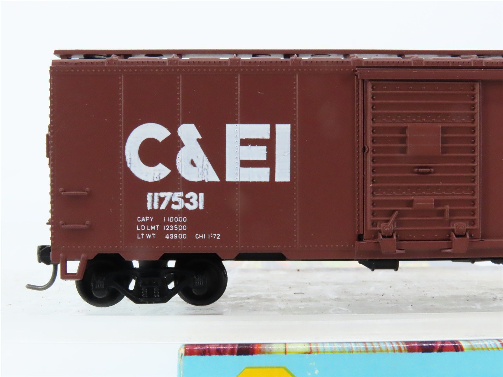 HO Scale Athearn Bev-Bel 1046 C&EI Chicago & Eastern Illinois 40' Box Car 117531