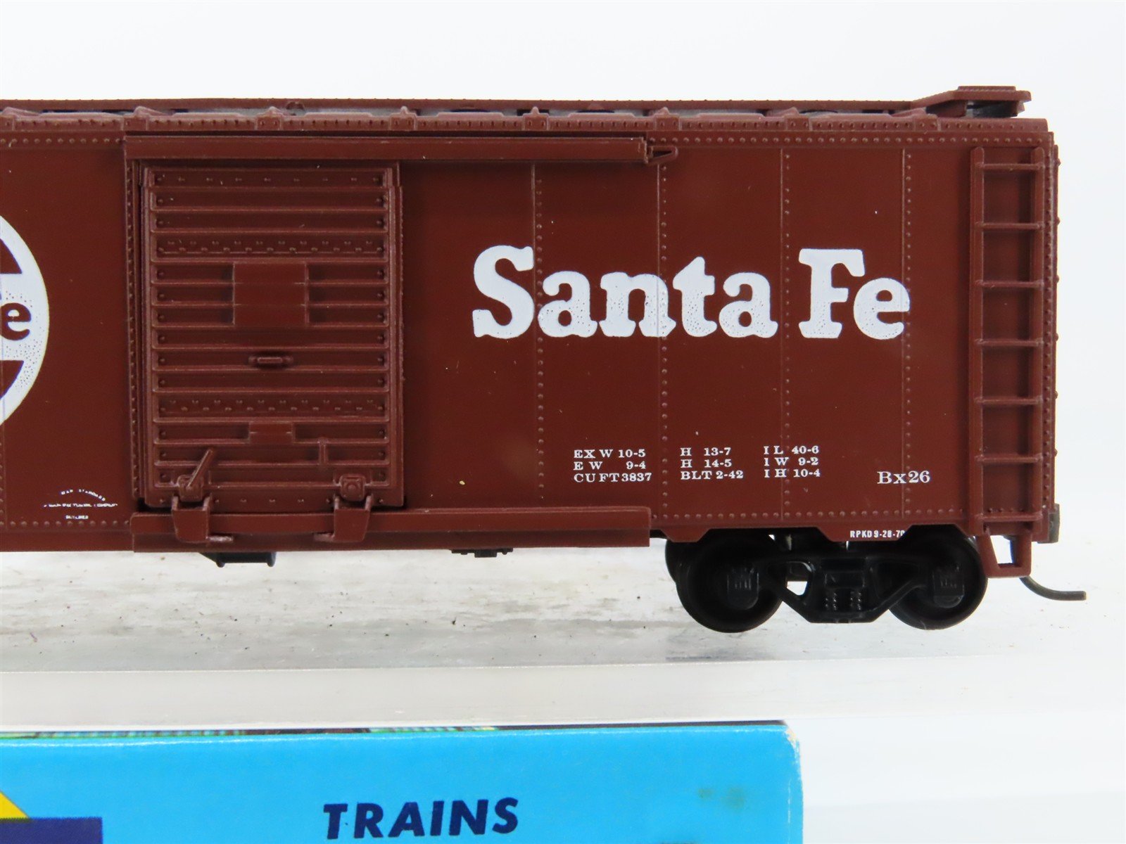 HO Scale Athearn Bev-Bel 1392 ATSF Santa Fe 40' Box Car #30072 - BUILT