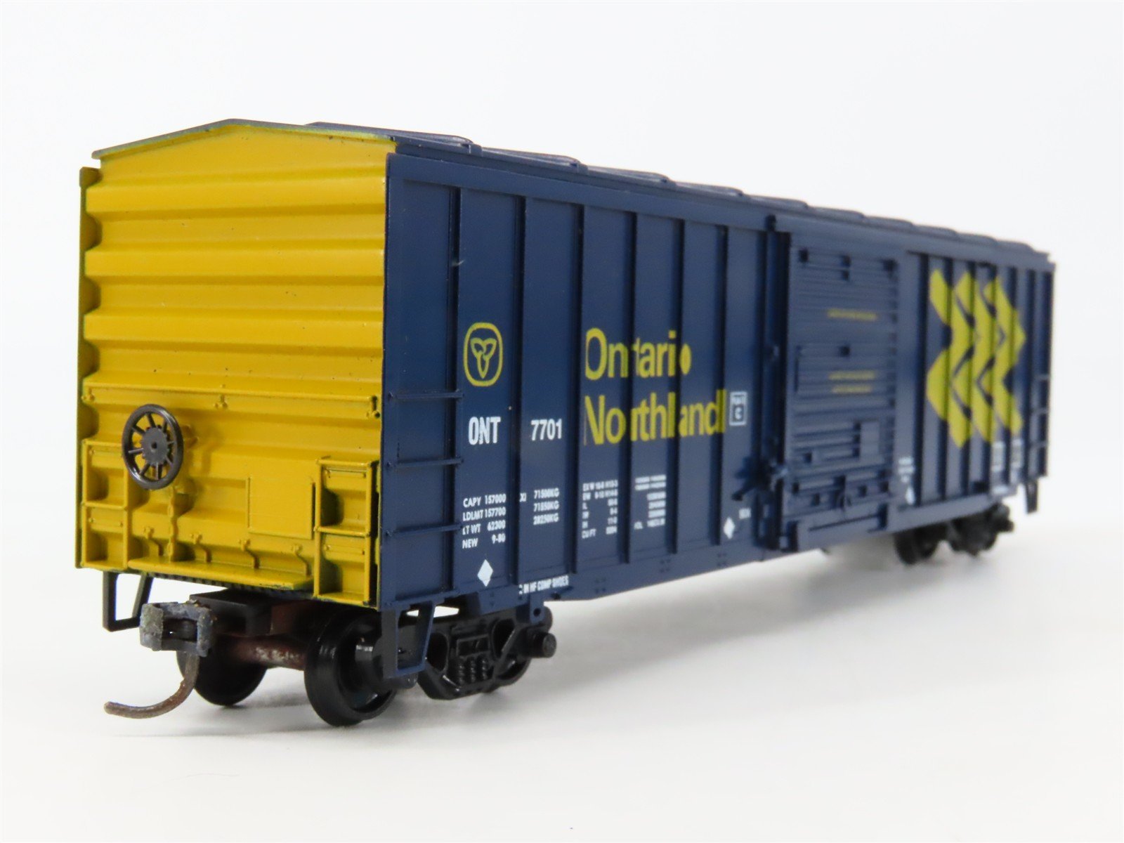 HO Scale Athearn Bev-Bel 305 ONT Ontario Northland 50' Box Car #7701 - BUILT