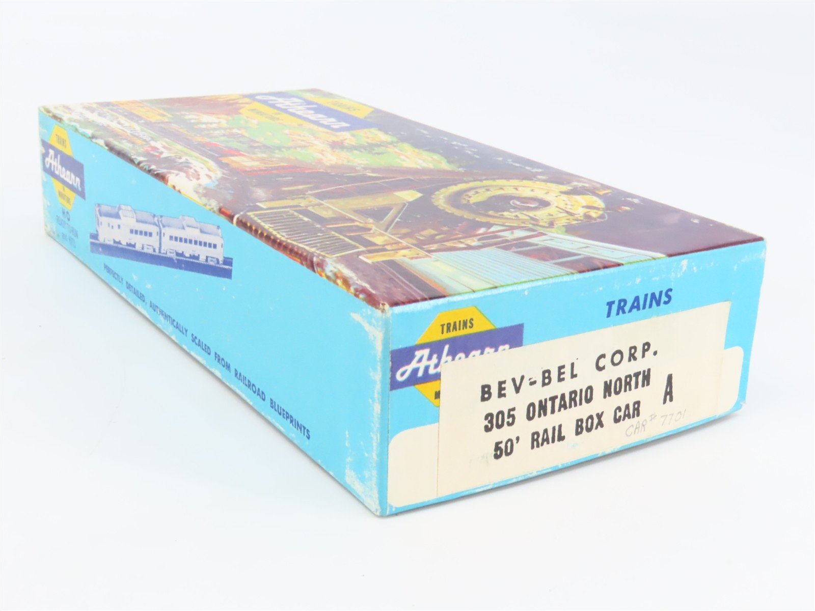 HO Scale Athearn Bev-Bel 305 ONT Ontario Northland 50' Box Car #7701 - BUILT