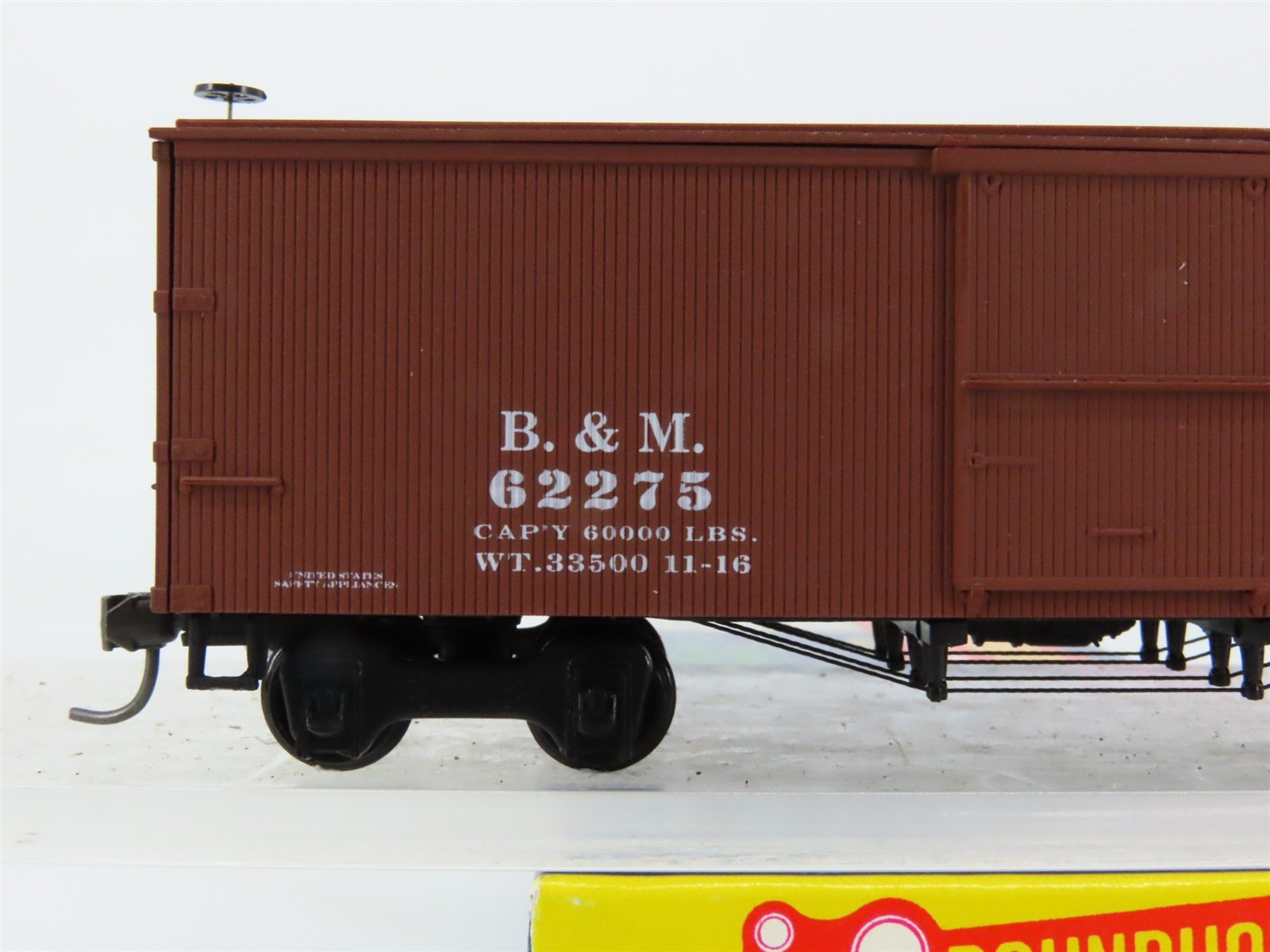 HO Roundhouse LE BM Boston & Maine 36' Truss Rod Box Car #62275 - BUILT