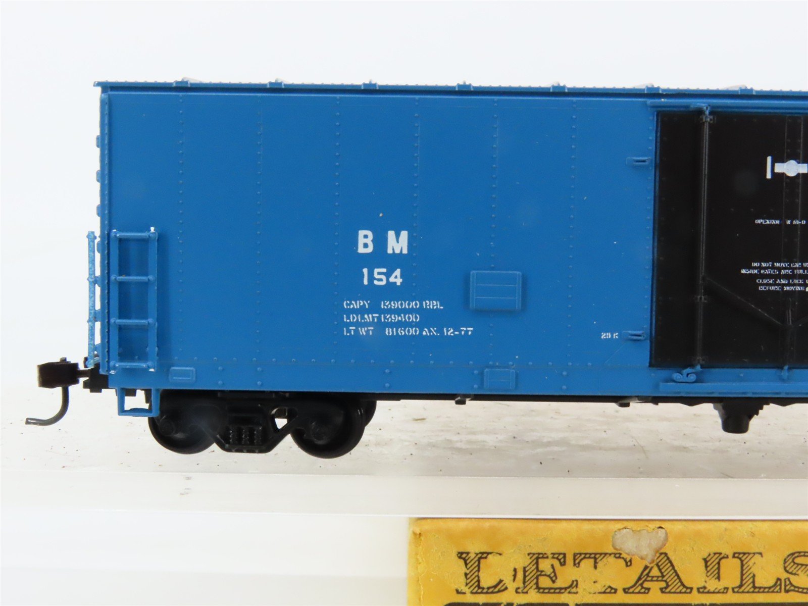 HO Scale Details West BC803 BM Boston & Maine 50' Box Car #154 - BUILT