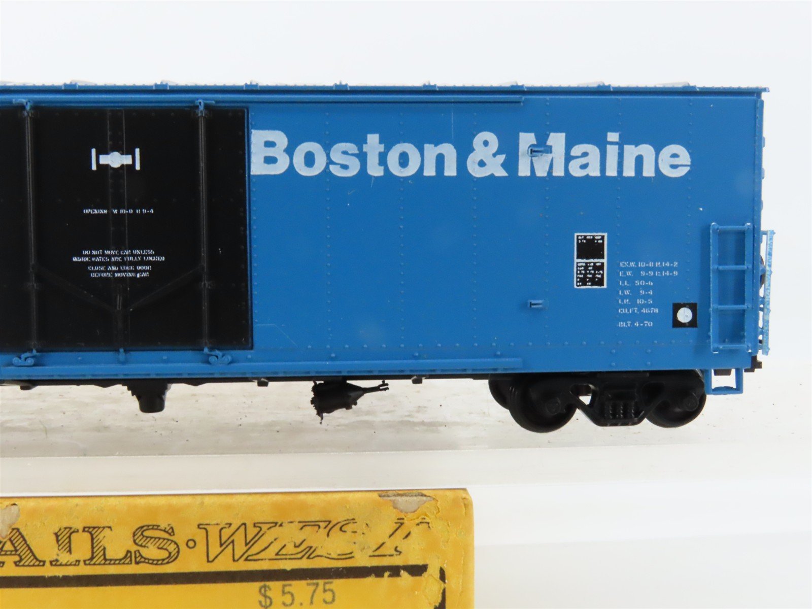 HO Scale Details West BC803 BM Boston & Maine 50' Box Car #154 - BUILT