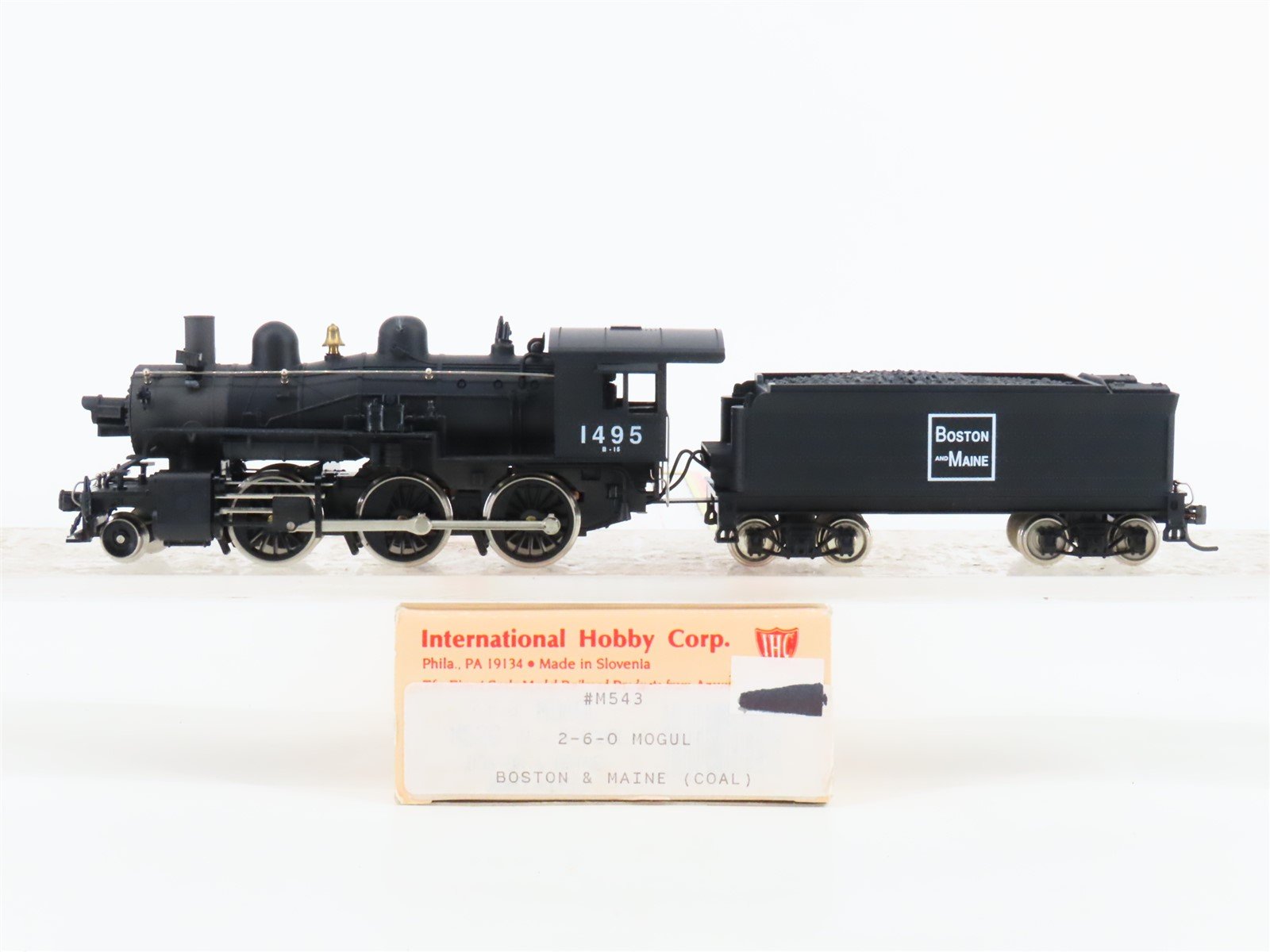 HO Scale IHC M543 B&M Boston & Maine 2-6-0 Steam Locomotive #1495
