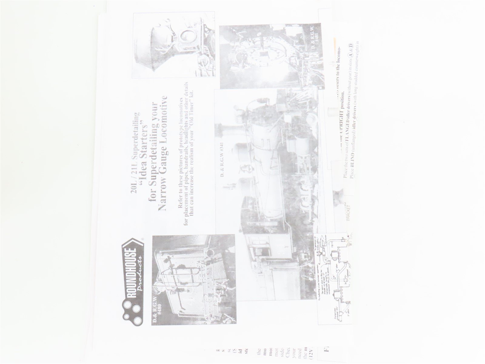 HOn3 Scale Roundhouse 472 Unlettered Outside Frame 2-8-0 Steam Locomotive Kit